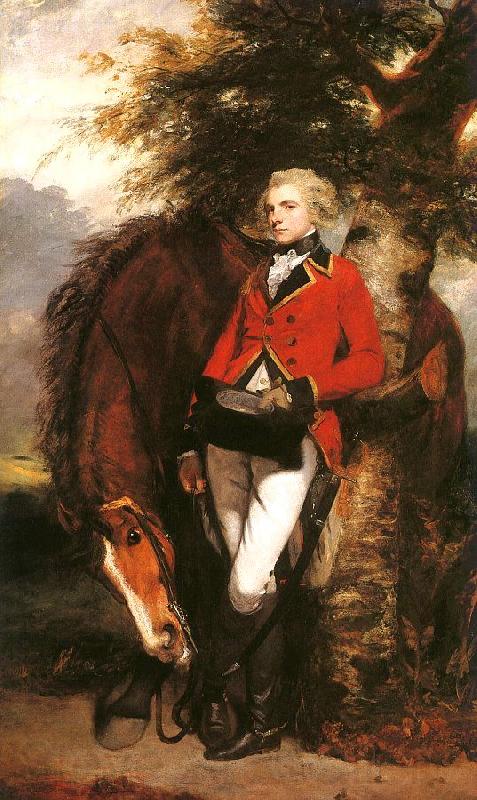 Sir Joshua Reynolds Colonel George K.H. Coussmaker Norge oil painting art